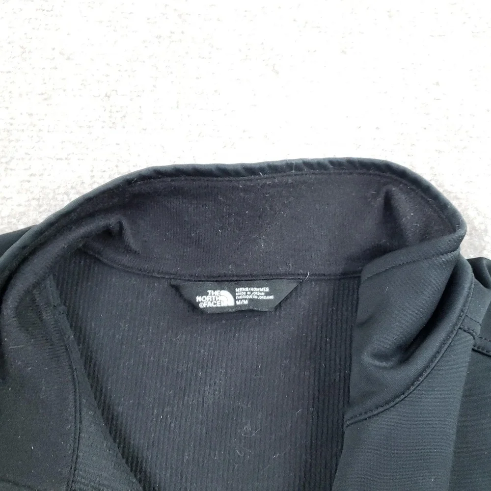 The North Face Vest Mens Medium Black Windwall Windbreaker Full‎ Zip Pockets Z